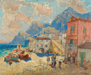 Konstantin Ivanovich Gorbatov - A coastal town in Spain.webp