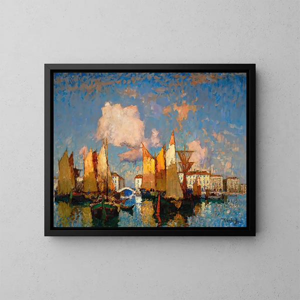 Chioggia - Konstantin Ivanovich Gorbatov — oprawiony obraz na ścianie