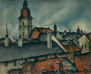 Widok na Koszyce - Konstantin Bauer — widok dzieła