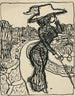 Karikatura dmy - Konstantin Korovin — widok dzieła