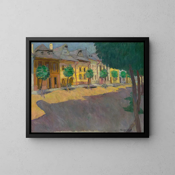 Rue à Kemark - Konstantin Korovin — oprawiony obraz na ścianie