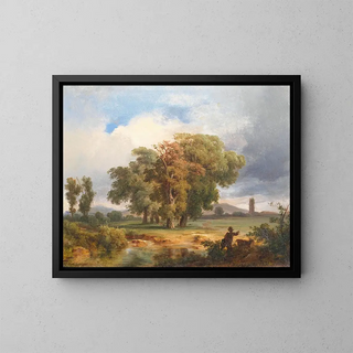 Kroly Mark - Motif of the Cascina in Pisa.webp