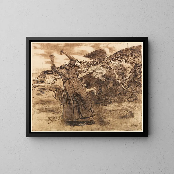 Rupture - Käthe Kollwitz — oprawiony obraz na ścianie