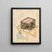 Natury martwej z serii The Three Tiered Box of Food - Kubo Shunman — oprawiony obraz na ścianie