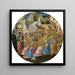 Uczczenie Trzech Króli - Fra Angelico i Fra Filippo Lippi — prezentacja dzieła na ścianie