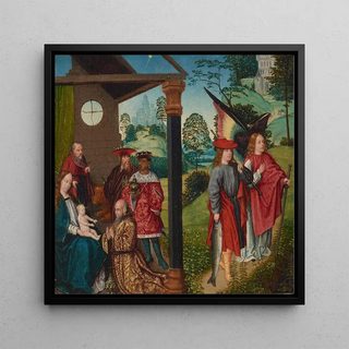 L'Adoration des Mages avec Tobias et l'Ange - Jan Provoost