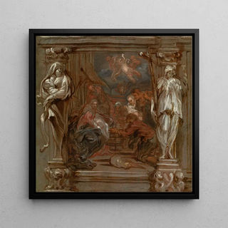 L'Adoration des bergers - Lucas Franchoys le Jeune