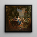 L'Artiste et sa Famille - Michiel Van Musscher — oprawiony obraz na ścianie