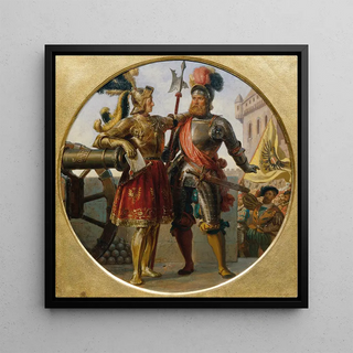 L'Empereur Maximilien Ier et Georg von Frundsberg - Karl von Blaas