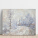 Reprodukcja obrazu L'Wejście do Giverny pod śniegiem - Claude Monet