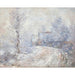 Reprodukcja obrazu L'Wejście do Giverny pod śniegiem - Claude Monet