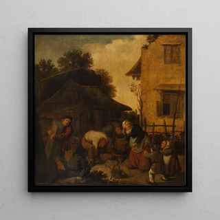 L'abattage du cochon - Jan Miense Molenaer