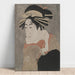 aktora Matsumoto Yonesaburō w roli Shinobu, pozującego jako courtesan Kewaizaka no Shōshō, w sztuce Mieszanka historii zemsty - Tōshūsai Sharaku