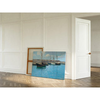 L'embarcadère de Krems - Alfred Zoff | Reproduction Tableau Décoration murale affiche copie