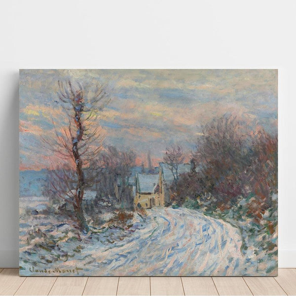 Reprodukcja obrazu L'entrée De Giverny En Hiver - Claude Monet