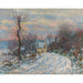 Reprodukcja obrazu L'entrée De Giverny En Hiver - Claude Monet