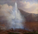 L'erupcja Wielkiego Gejzera na Islandii w 1834 roku - Friedrich Theodore Kloss — widok dzieła