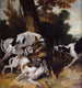 L'hallali du loup - Jean-Baptiste Oudry — widok dzieła