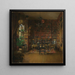 La Bibliothèque de Thorvald Boeck - Harriet Backer — oprawiony obraz na ścianie