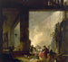 La Blanchisserie - Hubert Robert — widok dzieła