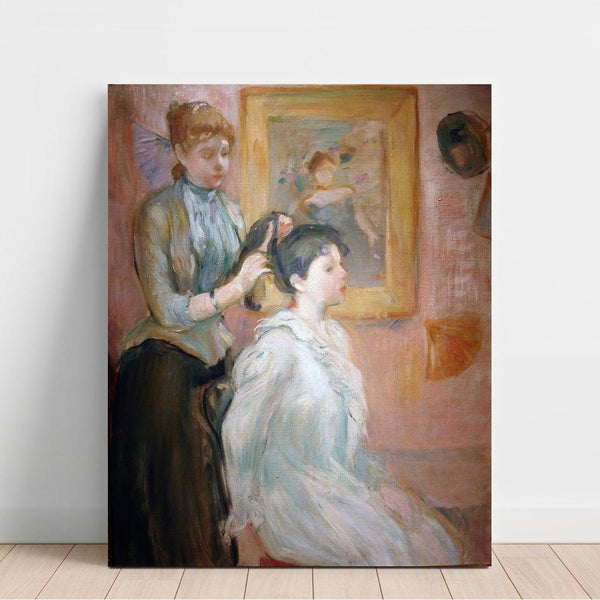 Reprodukcja obrazu La Coiffure - Berthe Morisot