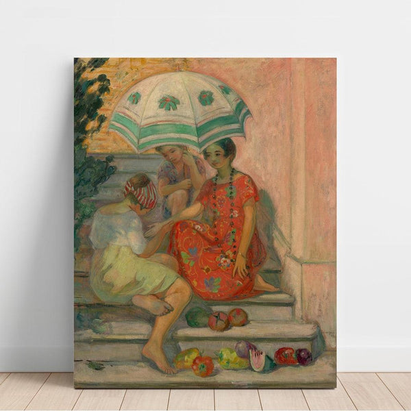 Reprodukcja obrazu La Diseuse de Bonne Aventure, Sainte-Maxime - Henri Lebasque