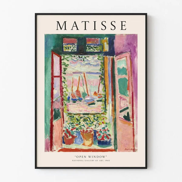 Otwarte okno autorstwa Henri Matisse | Plakat dekoracyjny