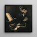 La Leçon de piano - Firmin Baes — oprawiony obraz na ścianie