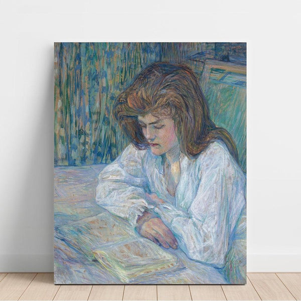 Reprodukcja obrazu La Liseuse - Henri de Toulouse-Lautrec