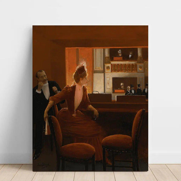 Reprodukcja obrazu La Loge - Jean Béraud