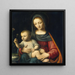 La Madone aux œillets - Bernardino Luini — oprawiony obraz na ścianie