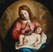 La Madona i Dzieciątko - Giovanni Battista Salvi da Sassoferrato — aranżacja we wnętrzu
