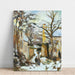 La Maison Rondest Sous La Neige, Pontoise Or Chemin De L'hermitage, Pontoise, Sous La Neige - Camille Pissarro
