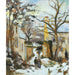 La Maison Rondest Sous La Neige, Pontoise Or Chemin De L'hermitage, Pontoise, Sous La Neige - Camille Pissarro