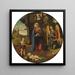 Narodzenie z Świętym Dzieciątkiem Jean - Piero di Cosimo — prezentacja dzieła na ścianie