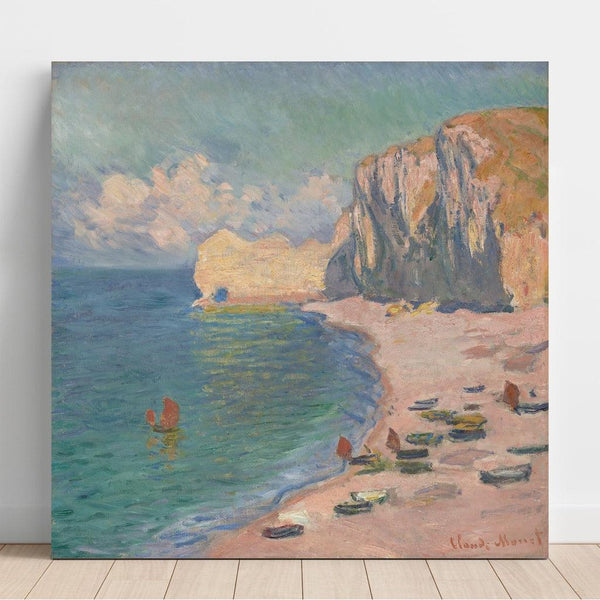 Reprodukcja obrazu Plaża i Klif w Amont - Claude Monet