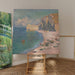 Reprodukcja obrazu Plaża i Klif w Amont - Claude Monet