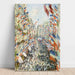 Reprodukcja obrazu La Rue Montorgueil - Claude Monet