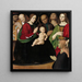 La Sainte Famille avec Quatre Saints et une Donatrice - Antonio Rimpatta — oprawiony obraz na ścianie