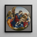 La Sainte Famille avec Saint Jean-Baptiste et Sainte Marguerite - Filippino Lippi — prezentacja dzieła na ścianie