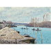 Reprodukcja obrazu La Seine à Port-Marly, tas de sable (1875) - Alfred Sisley