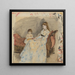 Siostra artysty, Edma z córką Jeanne - Berthe Morisot — oprawiony obraz na ścianie