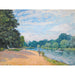 Reprodukcja obrazu La Tamise avec Hampton Church - Alfred Sisley