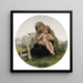 La Vierge et l'Agneau - William Bouguereau — oprawiony obraz na ścianie