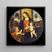 La Vierge et l'Enfant avec le Saint Jean-Baptiste enfant - Atelier de Bernardino di Betto — oprawiony obraz na ścianie