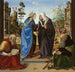 La Visitation avec Saint Nicolas et Saint Antoine abbé - Piero di Cosimo — widok dzieła