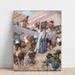 Reprodukcja obrazu La collecte de la manne - James Tissot