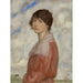Reprodukcja obrazu La dame en rouge - Franz von Stuck