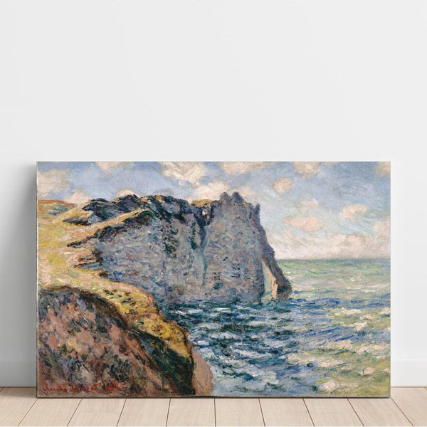 Reprodukcja obrazu La falaise d'Aval, Étretat - Claude Monet