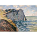 Reprodukcja obrazu La falaise d'Aval, Étretat - Claude Monet
